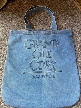 Vintage Blue Grand Ole Opry Nashville Denim Tote